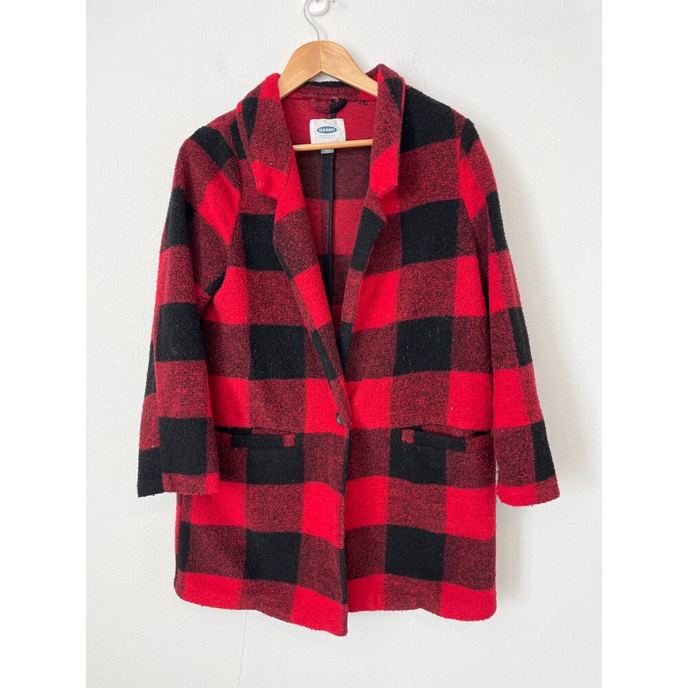 OLD NAVY Red & Black Plaid Jacket